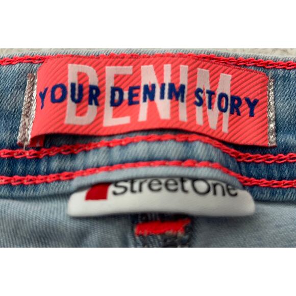 STREET ONE LOOSEFIT, STRAIGHT LEG, DENIM JEANS, WOMENS, 33/28), LIGHT BLUE DENIM - Picture 9 of 12